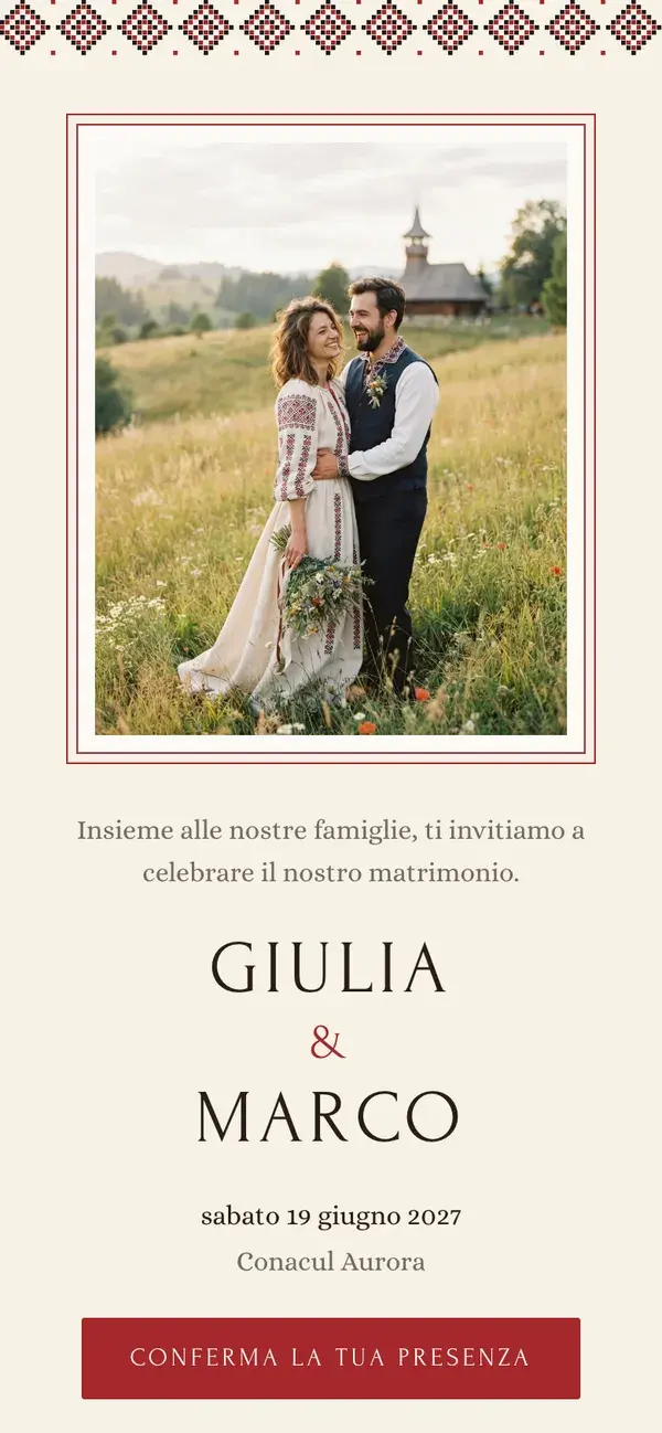 Sito del matrimonio Stellanza, modello Heritage, su un telefono
