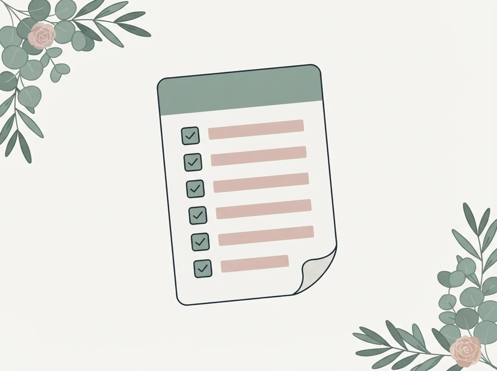 Illustrazione di Checklist matrimonio PDF in uso
