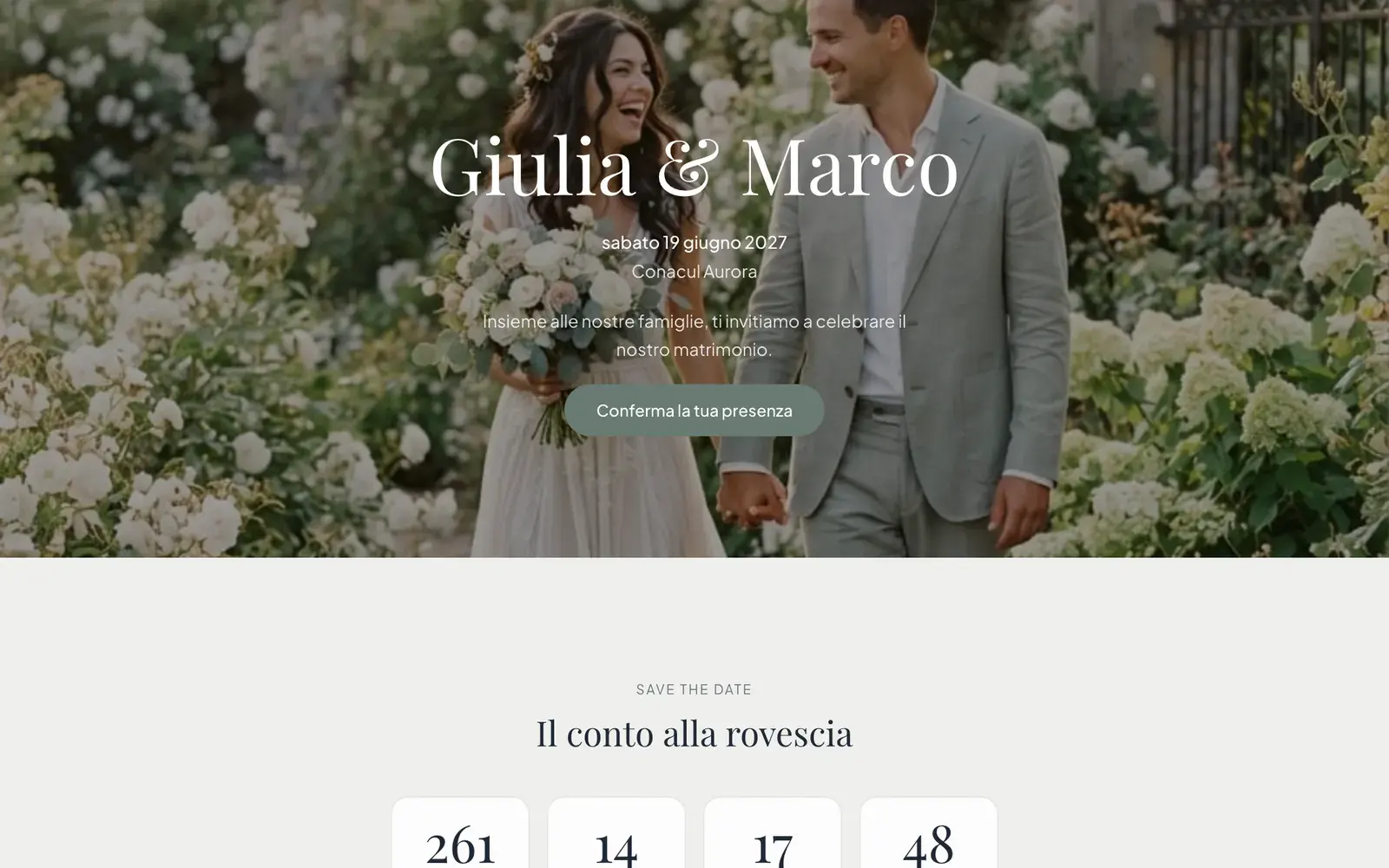 Sito del matrimonio Stellanza, modello Classic, su un portatile